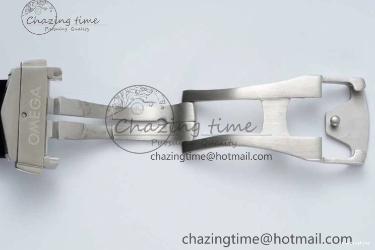 0226 SportInspired Speedmaster Racing Master SS HKF Best Edition Blue Black Dial on Black Rubber Strap A 7817